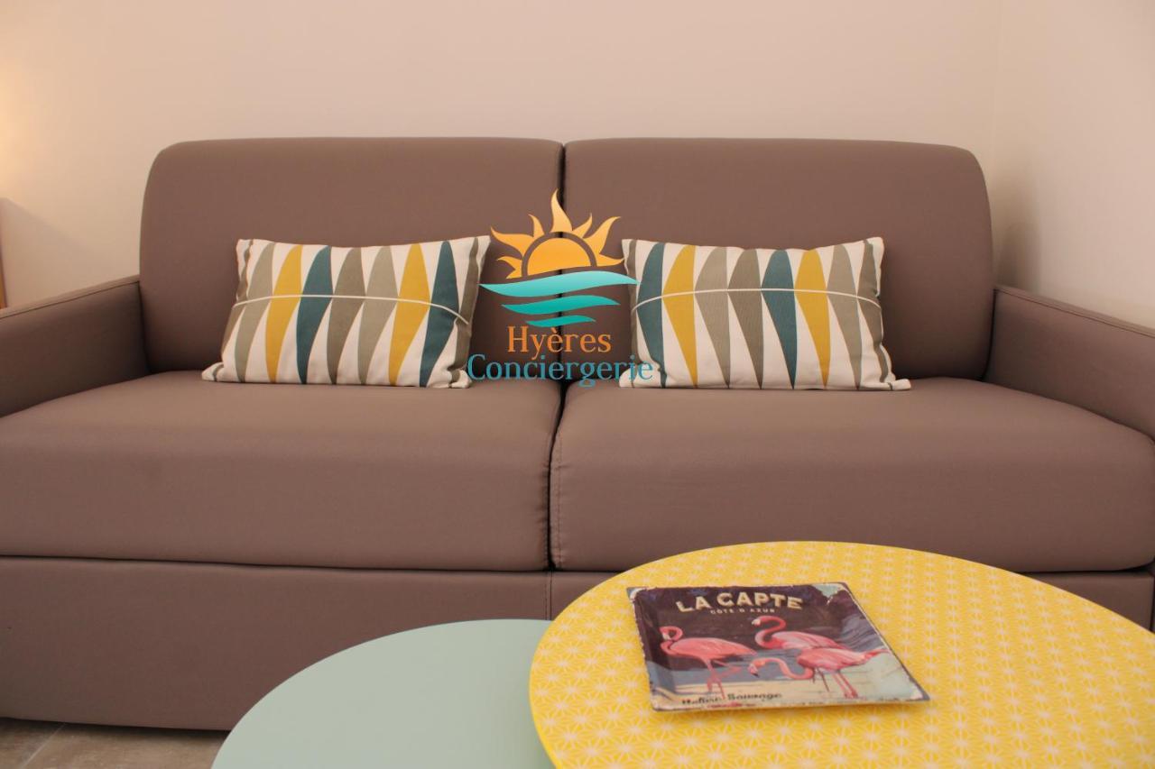 Hyeres-Plage -T2 Neuf Rdj Clim Wifi - La Capte By Hc Apartman Kültér fotó