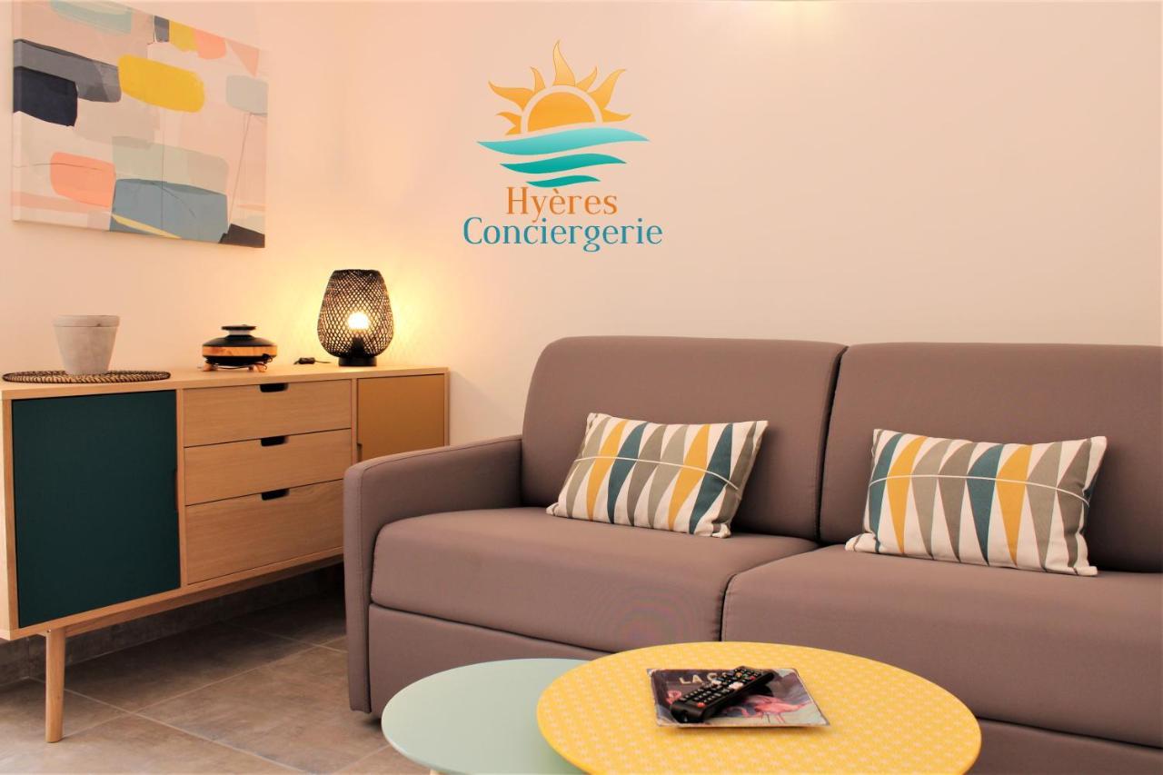 Hyeres-Plage -T2 Neuf Rdj Clim Wifi - La Capte By Hc Apartman Kültér fotó